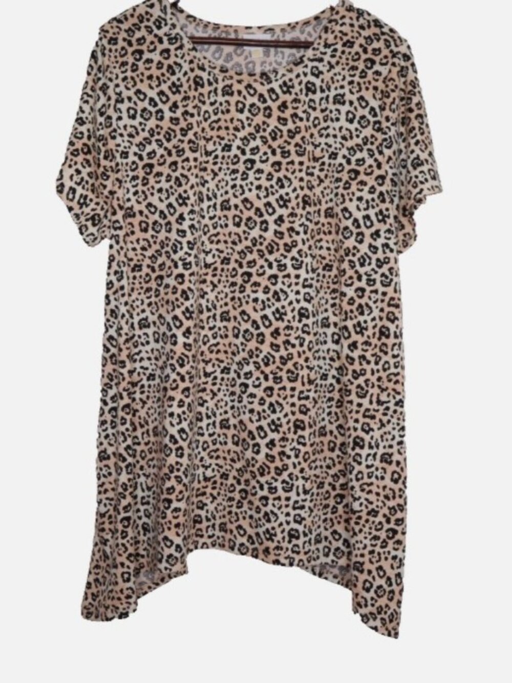 LulaRoe Melissa Tunic Women’s 3XL Animal Print Short Sleeve NEW